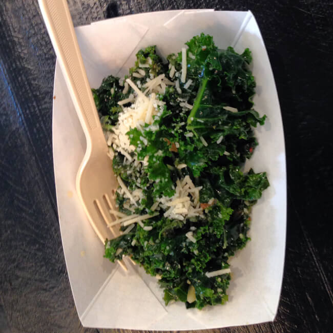 Chicago Food Planet Tour - Goddess and Grocer kale salad; Wicker Park & Bucktown Food Tour
