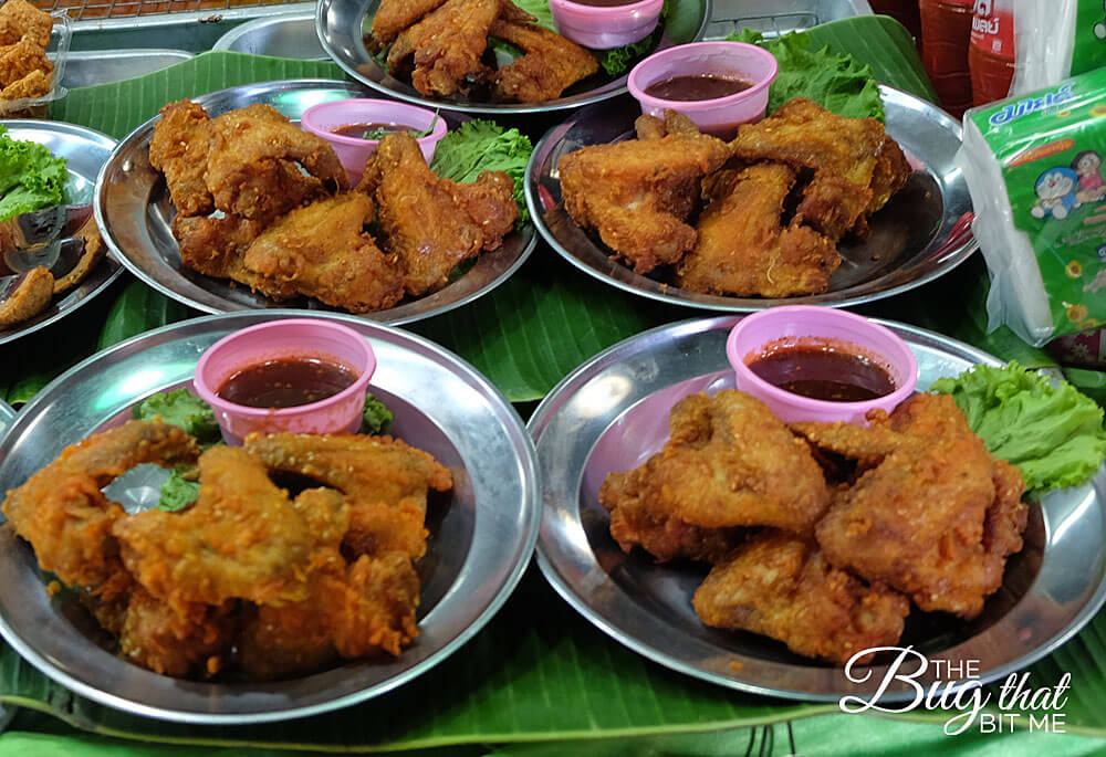 chicken wings at Ayutthaya Floating Market