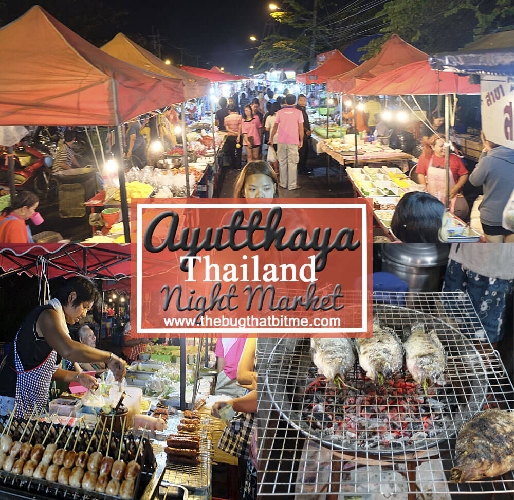 The Bang Lan Night Market in Ayutthaya, Thailand