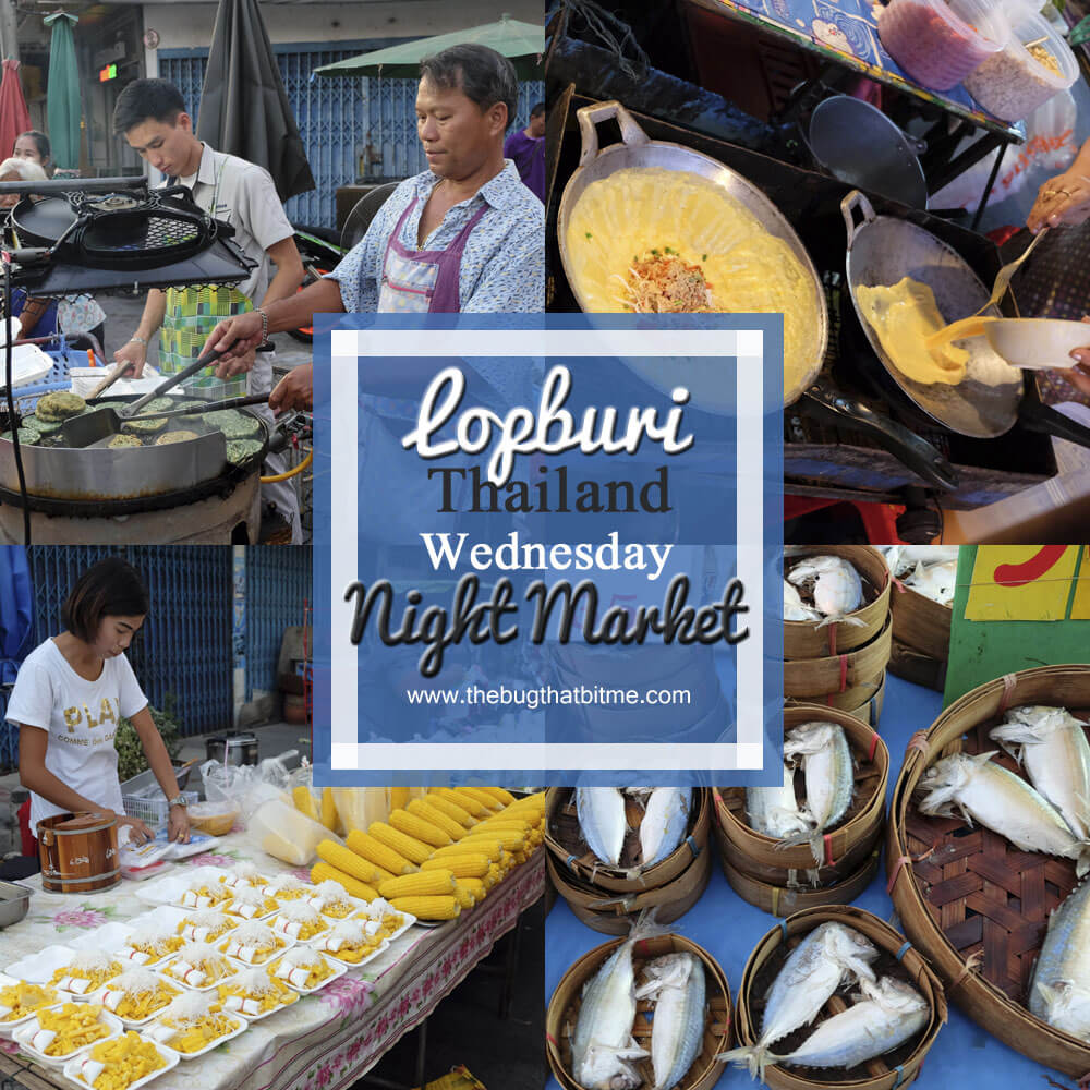The Wednesday night market in Lopburi, Thailand