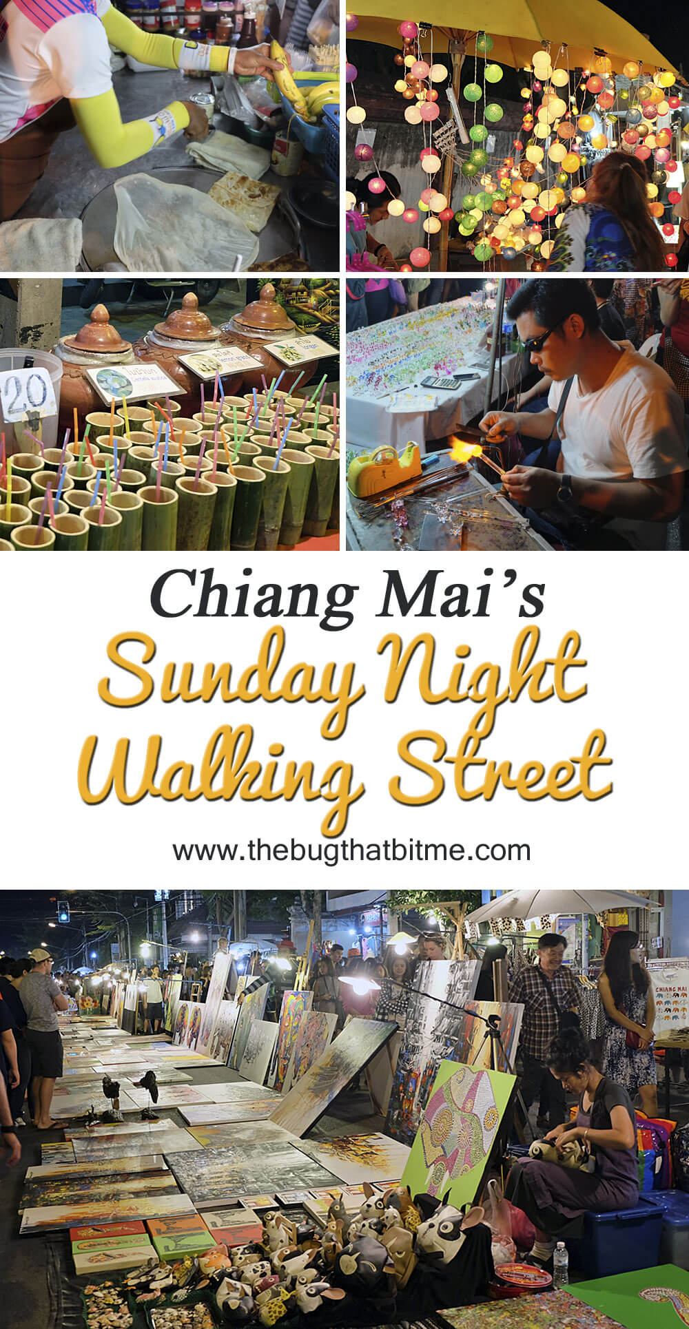 Chiang Mai's Sunday Night Walking Street, Thailand | The Bug That Bit Me