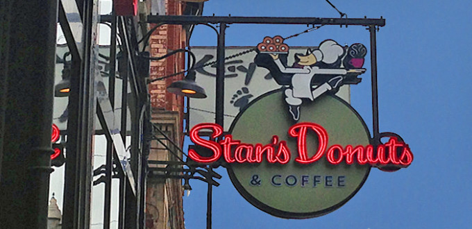 Stan's Donuts & Coffee sign